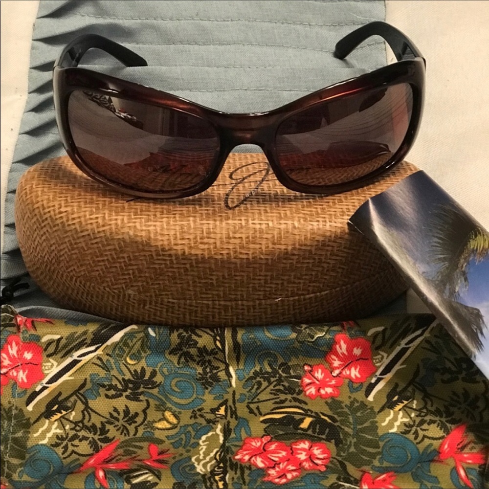 RETIRED Maui Jim Hibiscus Frame & Rose lense